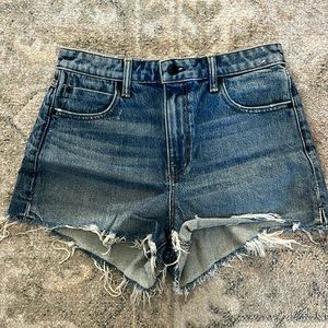 Alexander Wang BITE High Rise Denim Shorts Size 27